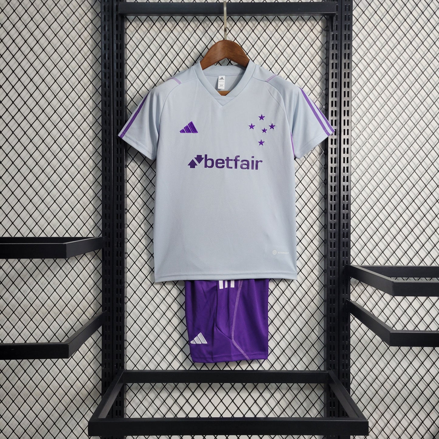 Kit Infantil Cruzeiro Treino 23/24 - Cinza