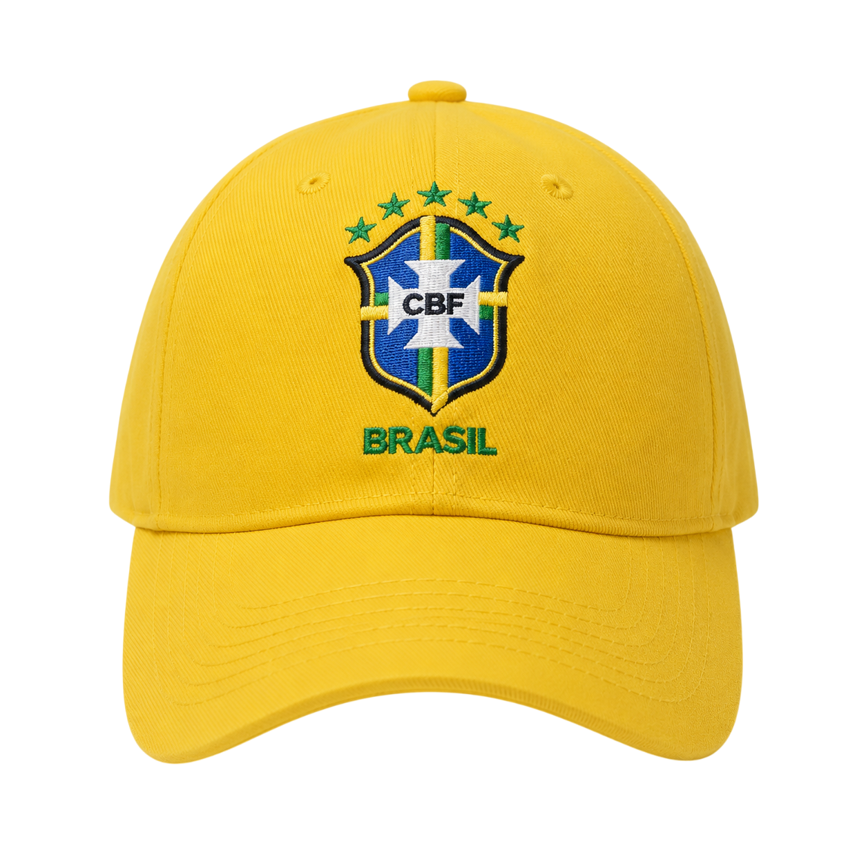 Boné Brasil Copa do Mundo Aba Curva Unissex Ajustável