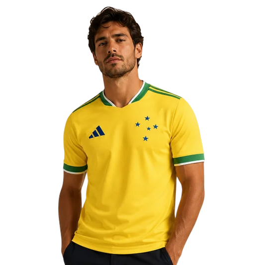 Camisa Cruzeiro 2026/27 Verde Amarela Copa do Mundo - Torcedor