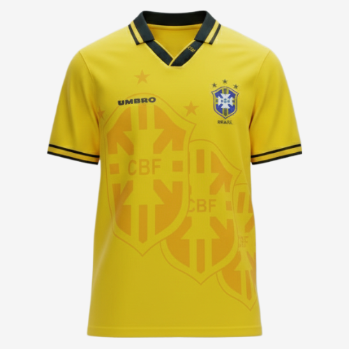 Camisa Retrô 94/95 Seleção Brasileira I Masculina - Amarela