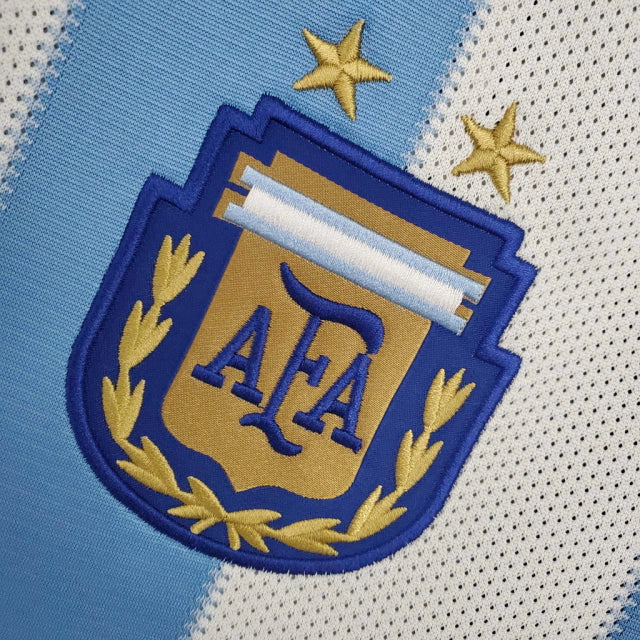Camisa Retrô Argentina 2010/11 Azul e Branco