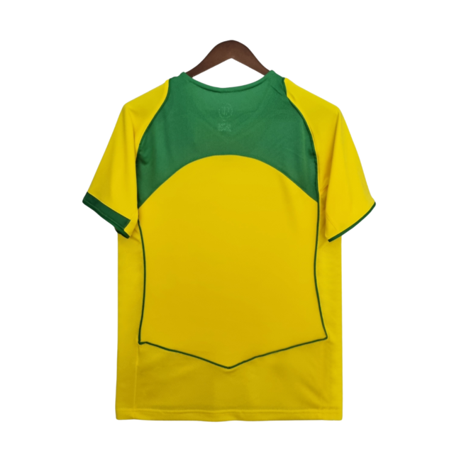 Camisa Retrô 2004 Seleção Brasileira I Masculina - Amarela