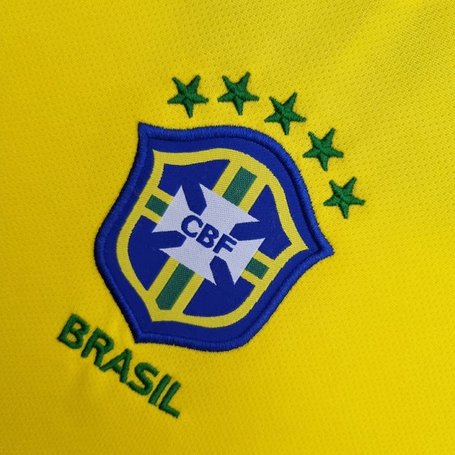Camisa Retrô 2004 Seleção Brasileira I Masculina - Amarela