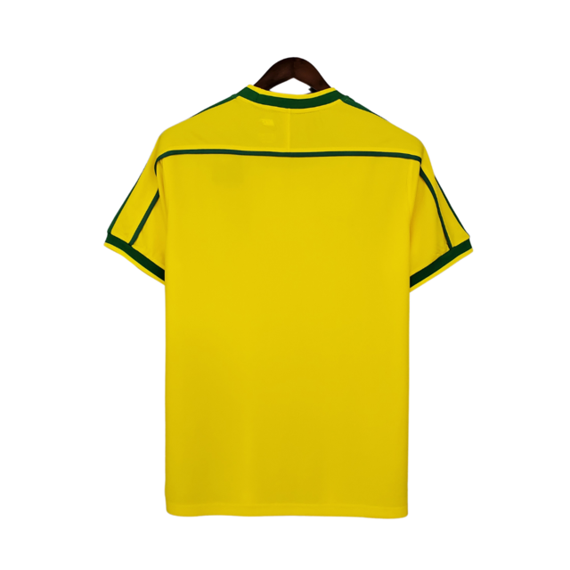Camisa Retrô Seleção Brasileira I Home 1998/99 Masculino Amarelo