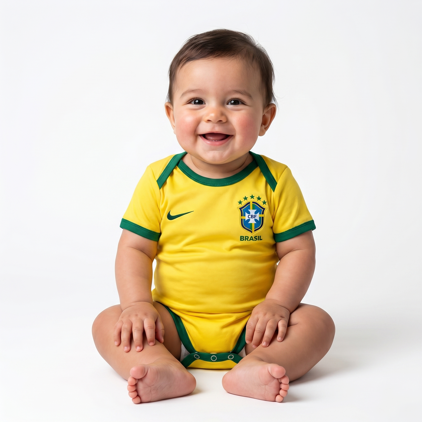 Body Baby Brasil Home 26/27 - Amarelo