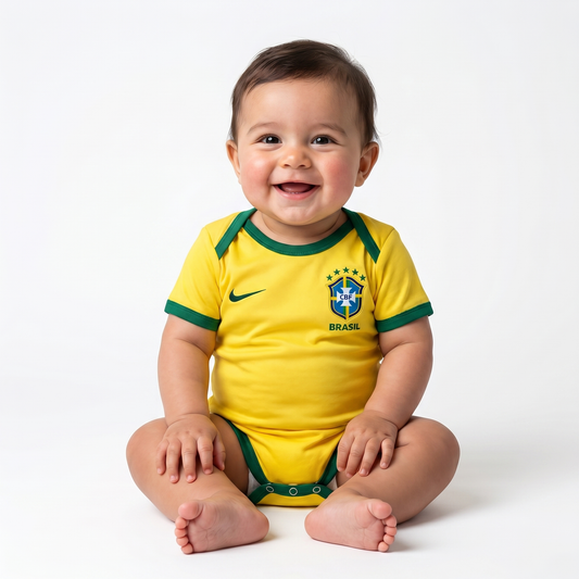Body Baby Brasil Home 26/27 - Amarelo