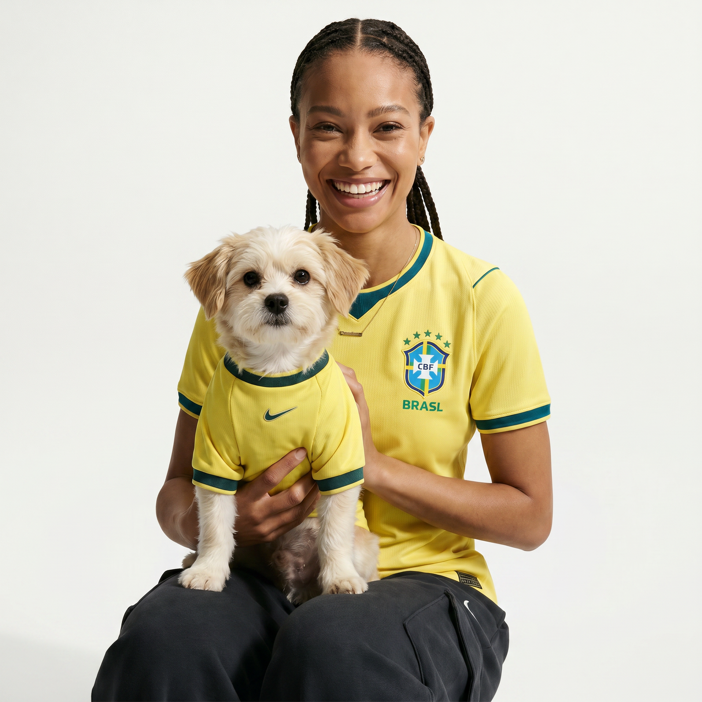 Kit Mãe de PET Camisas Brasil Home 26/27 - Torcedor