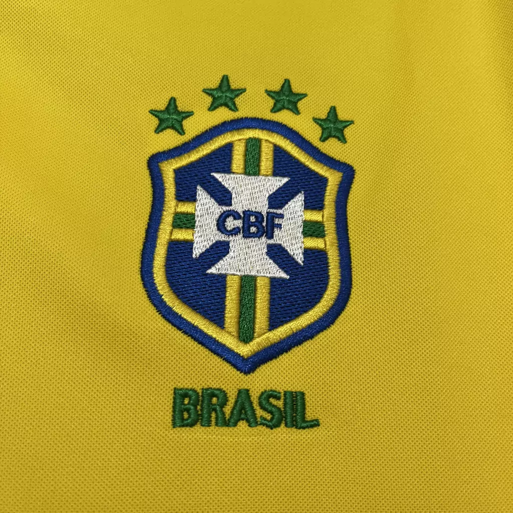 Camisa Retrô Seleção Brasileira I Home 1998/99 Masculino Amarelo