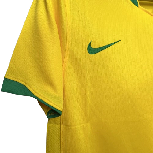 Camisa Retrô 2006 Seleção Brasileira Home Masculina - Amarela