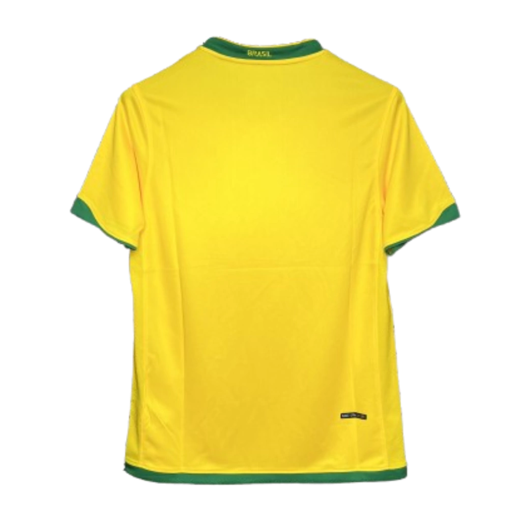Camisa Retrô 2006 Seleção Brasileira Home Masculina - Amarela