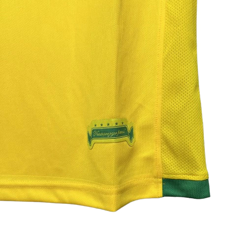 Camisa Retrô 2006 Seleção Brasileira Home Masculina - Amarela