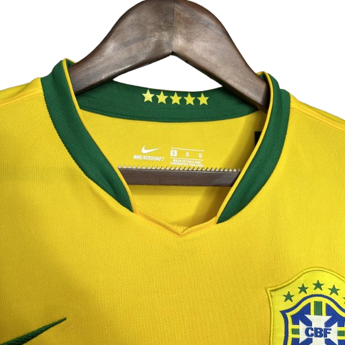 Camisa Retrô 2006 Seleção Brasileira Home Masculina - Amarela