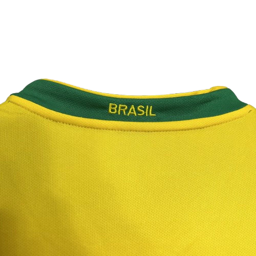 Camisa Retrô 2006 Seleção Brasileira Home Masculina - Amarela