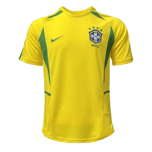 Camisa Retrô Seleção Brasileira I Home 2002/03 Masculino Amarelo