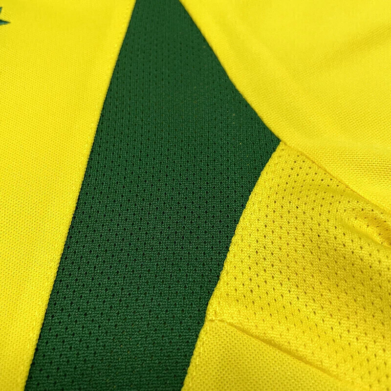 Camisa Retrô Seleção Brasileira I Home 2002/03 Masculino Amarelo
