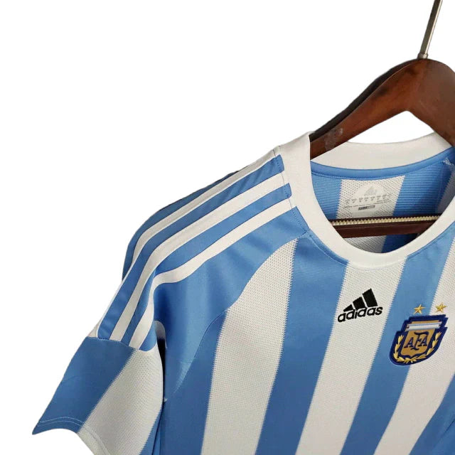 Camisa Retrô Argentina 2010/11 Azul e Branco