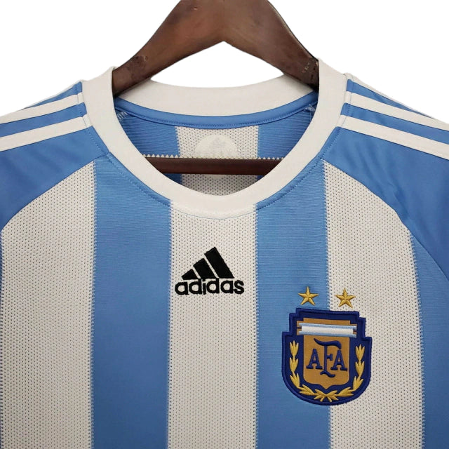 Camisa Retrô Argentina 2010/11 Azul e Branco