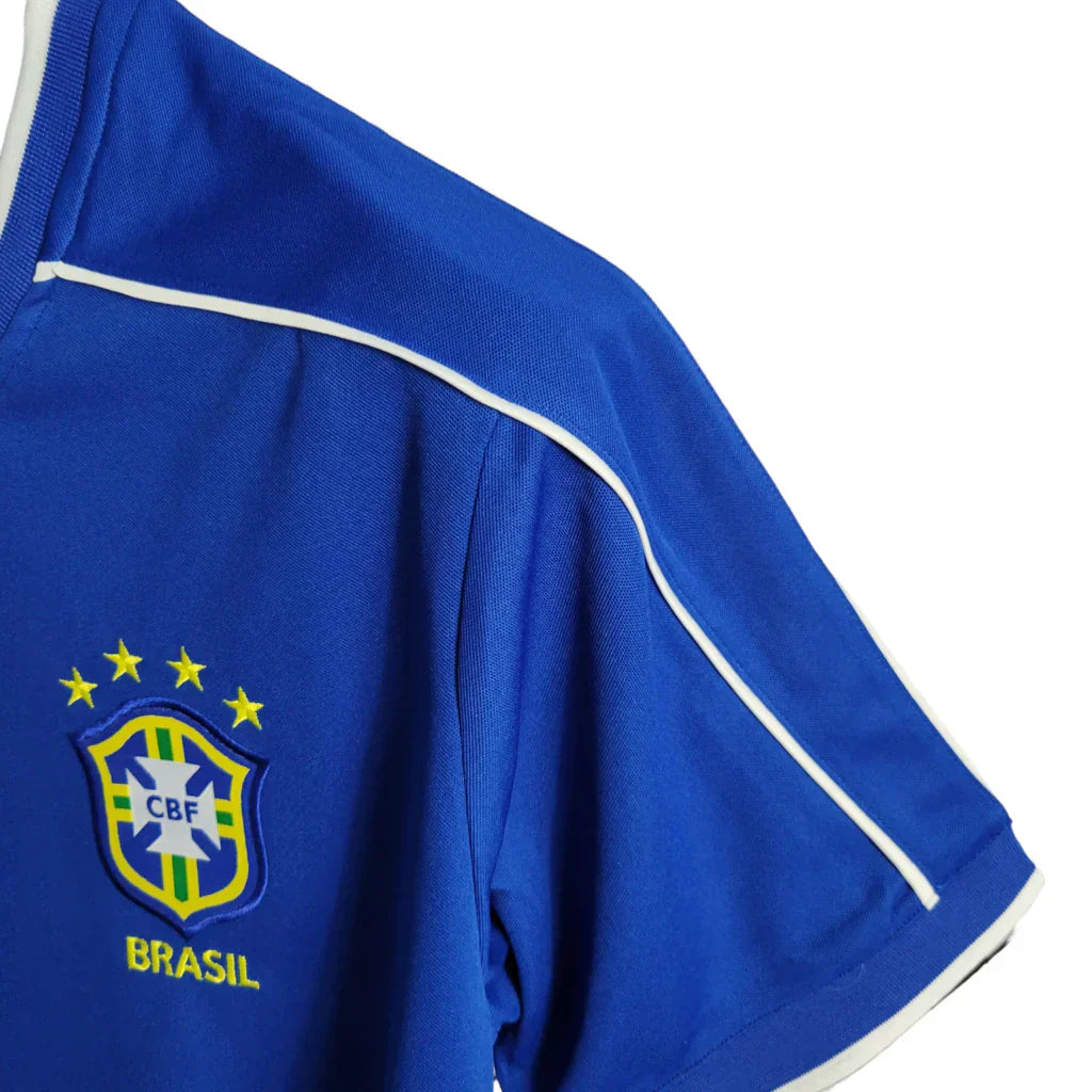 Camisa Retrô Seleção Brasileira II Away 1998/99 Masculino Azul
